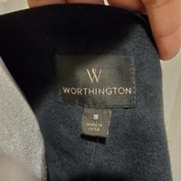 Worthington Black Faux Leather Jacket-Small - Picture 4 of 7